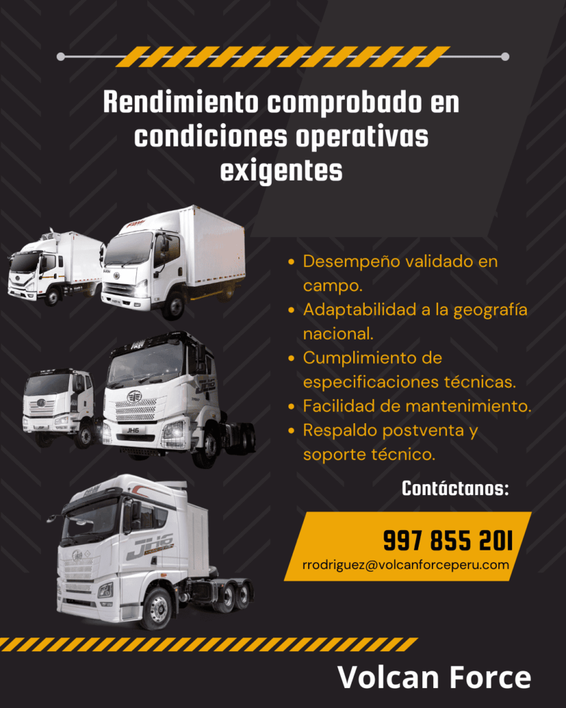 venta de camiones, volquetes y remolcadores, Volcan Force SAC